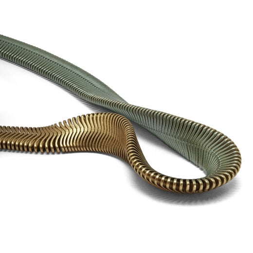 Gold and green gradient short necklace by Sarah Cavender